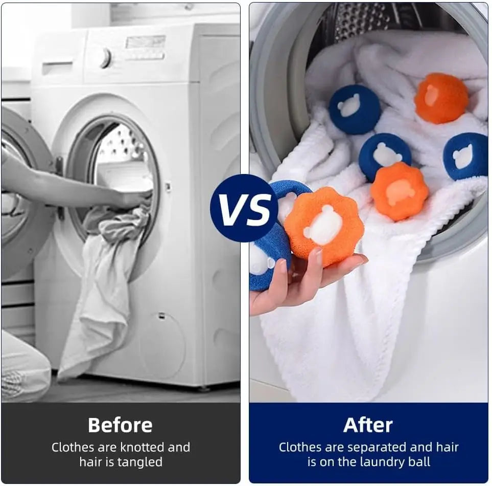 Laundry Balls Pet Hair Remover Reusable Washing Machine Lint Catcher Clothes Fluff Fur Cleaner Home Cleaning Tools