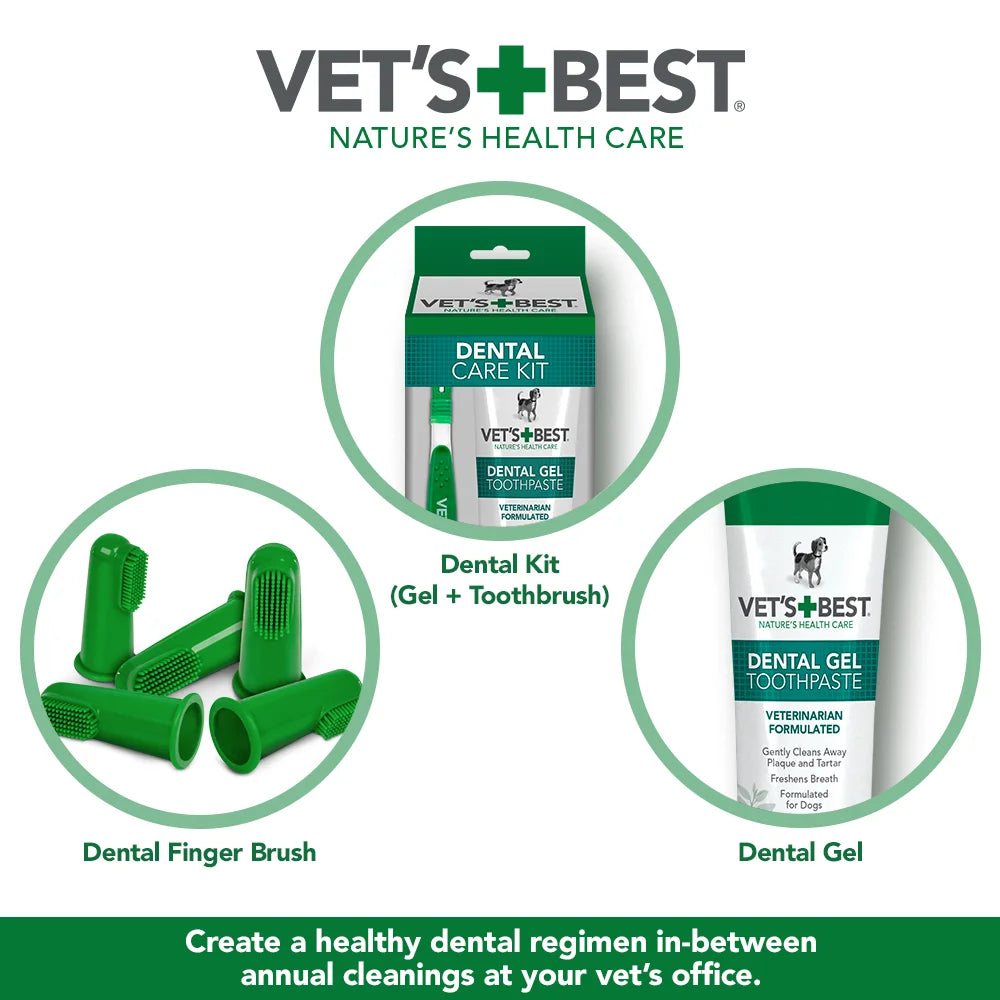 Dog Toothbrush - 10 Green Soft Finger Brushes per Pack -1.76 Oz.