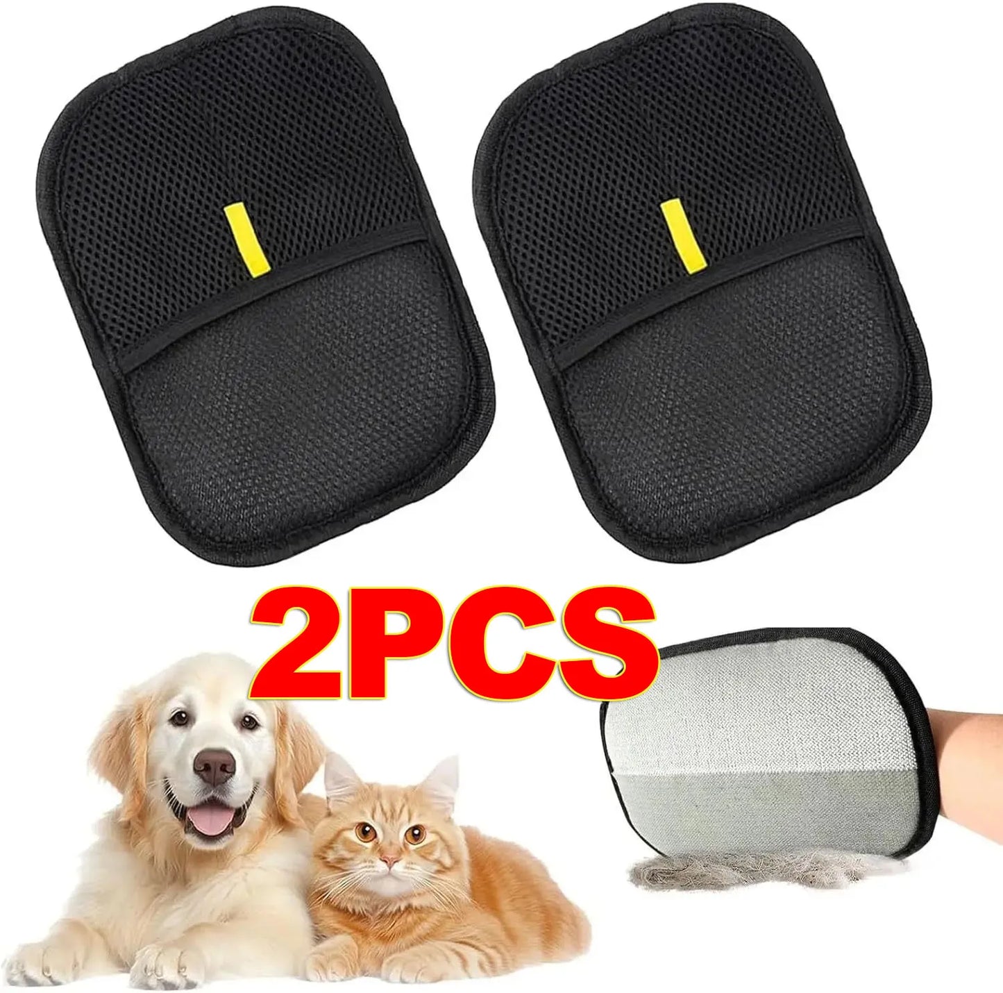 Pet Hair Remover Glove Double